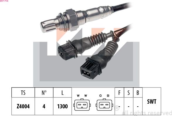 KW 497 716 - Sonda lambda autozon.pro