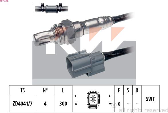 KW 497 732 - Sonda lambda autozon.pro