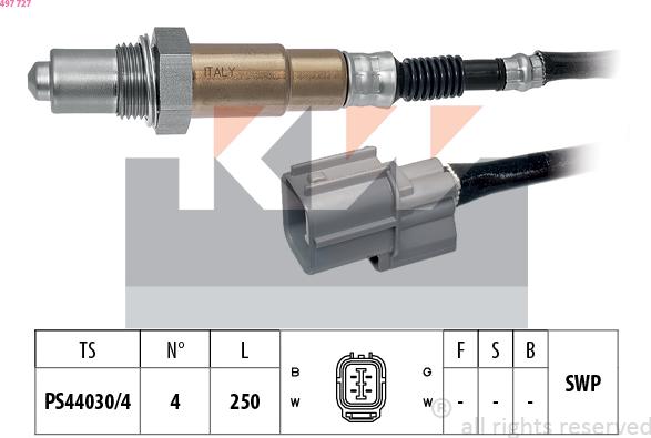 KW 497 727 - Sonda lambda autozon.pro