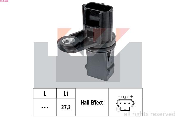 KW 453 498 - Sensore n° giri, Cambio automatico autozon.pro