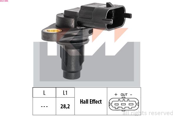 KW 453 695 - Sensore, Posizione albero a camme autozon.pro