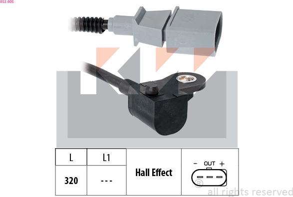 KW 453 605 - Sensore, Posizione albero a camme autozon.pro