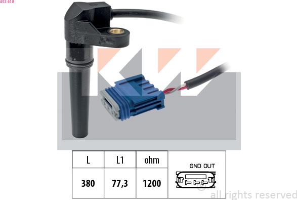 KW 453 618 - Sensore n° giri, Cambio automatico autozon.pro