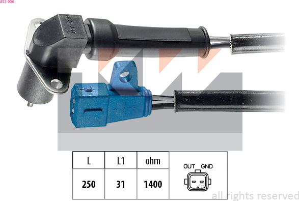 KW 453 006 - Generatore di impulsi, Albero a gomiti autozon.pro