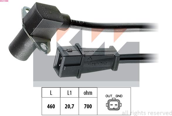 KW 453 030 - Generatore di impulsi, Albero a gomiti autozon.pro