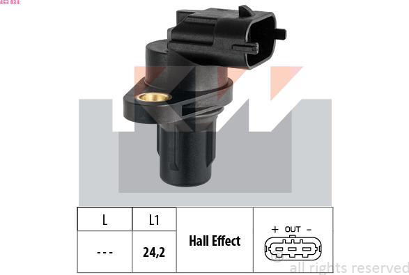 KW 453 834 - Sensore, Posizione albero a camme autozon.pro