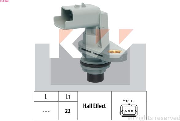 KW 453 822 - Sensore, N° giri autozon.pro