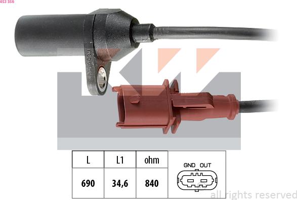 KW 453 356 - Generatore di impulsi, Albero a gomiti autozon.pro