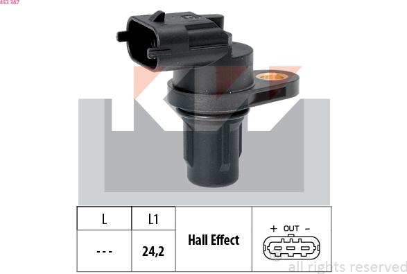 KW 453 387 - Sensore, Posizione albero a camme autozon.pro