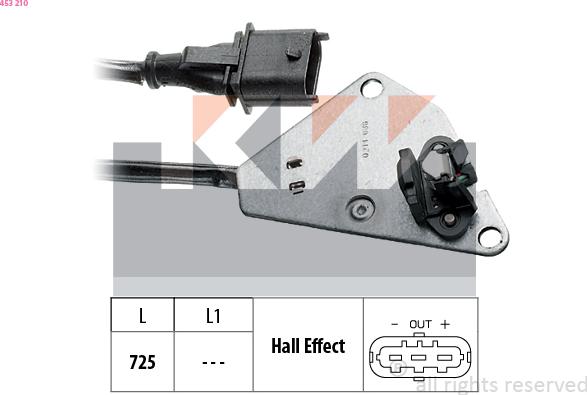 KW 453 210 - Sensore, Posizione albero a camme autozon.pro