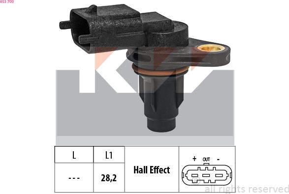 KW 453 700 - Sensore, Posizione albero a camme autozon.pro