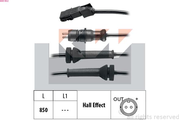 KW 460 052 - Sensore, N° giri ruota autozon.pro