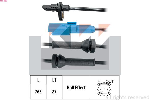 KW 460 060 - Sensore, N° giri ruota autozon.pro