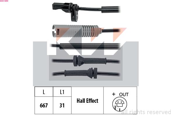 KW 460 089 - Sensore, N° giri ruota autozon.pro