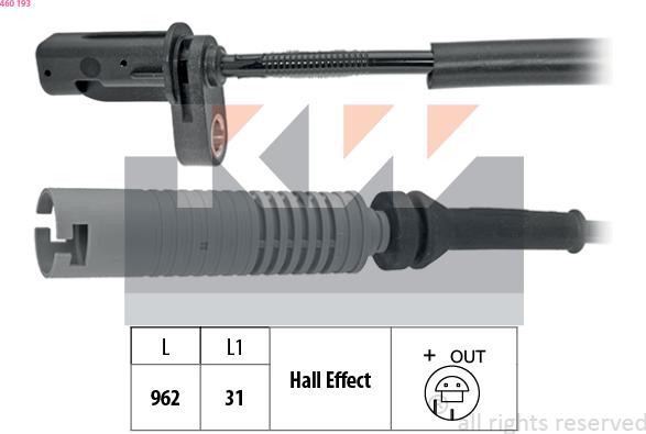 KW 460 193 - Sensore, N° giri ruota autozon.pro