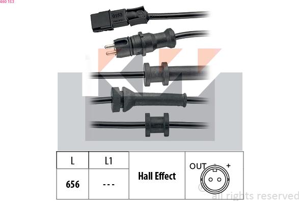 KW 460 153 - Sensore, N° giri ruota autozon.pro