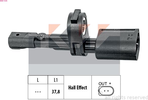 KW 460 134 - Sensore, N° giri ruota autozon.pro