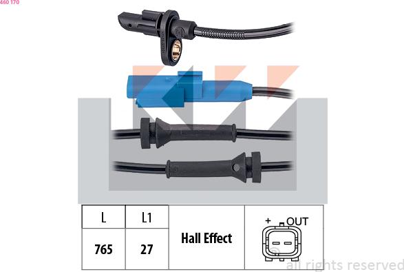 KW 460 170 - Sensore, N° giri ruota autozon.pro