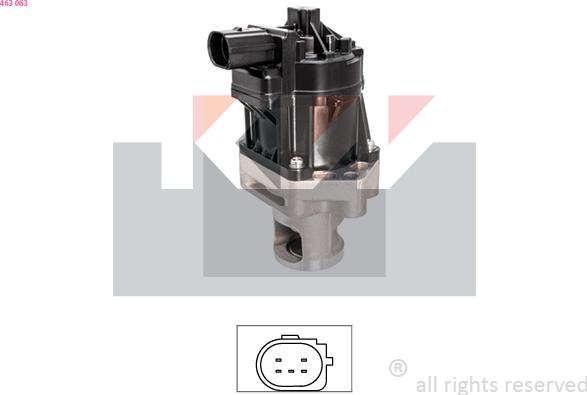 KW 463 063 - Valvola ricircolo gas scarico-EGR autozon.pro