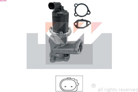 KW 463 007 - Valvola ricircolo gas scarico-EGR autozon.pro