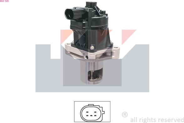 KW 463 125 - Valvola ricircolo gas scarico-EGR autozon.pro