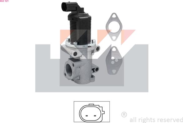 KW 463 121 - Valvola ricircolo gas scarico-EGR autozon.pro