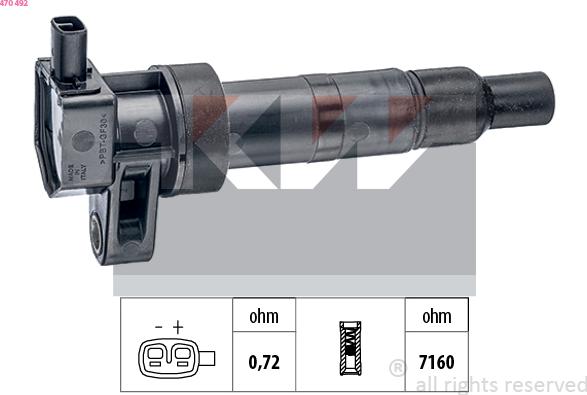 KW 470 492 - Bobina d'accensione autozon.pro