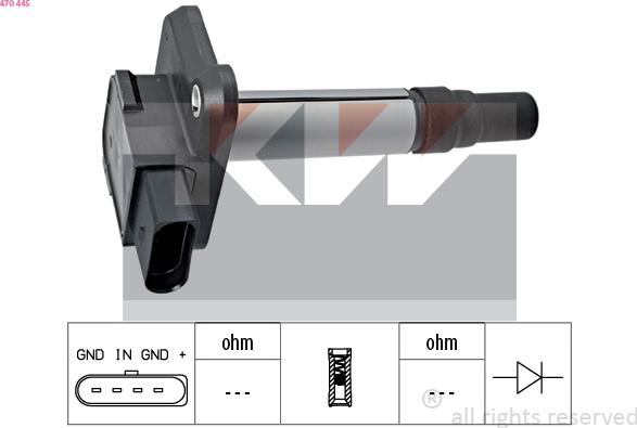 KW 470 445 - Bobina d'accensione autozon.pro