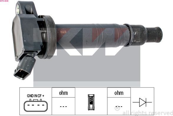 KW 470 458 - Bobina d'accensione autozon.pro