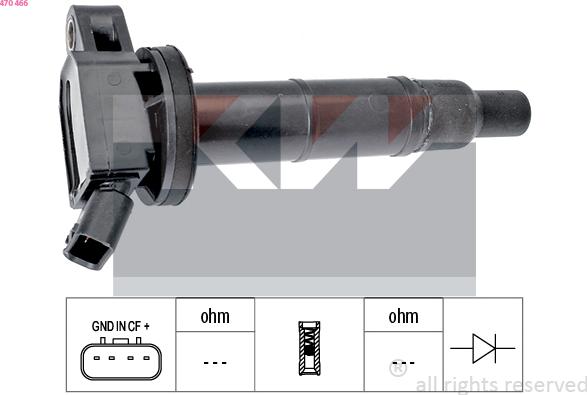 KW 470 466 - Bobina d'accensione autozon.pro