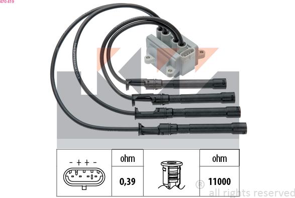 KW 470 419 - Bobina d'accensione autozon.pro