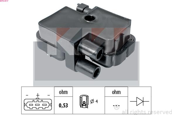 KW 470 417 - Bobina d'accensione autozon.pro