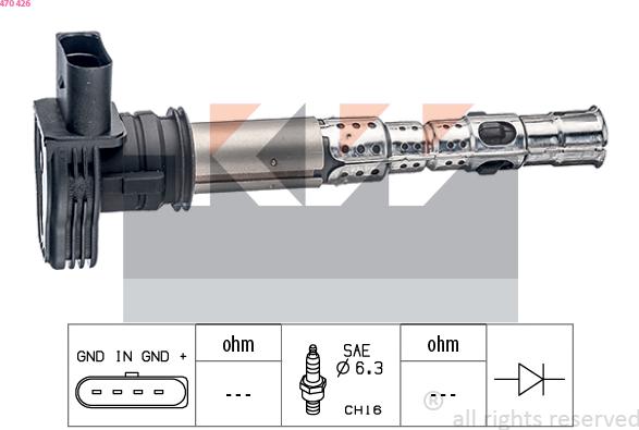 KW 470 426 - Bobina d'accensione autozon.pro