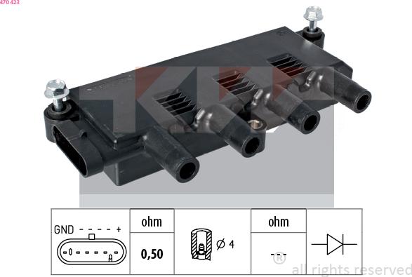 KW 470 423 - Bobina d'accensione autozon.pro