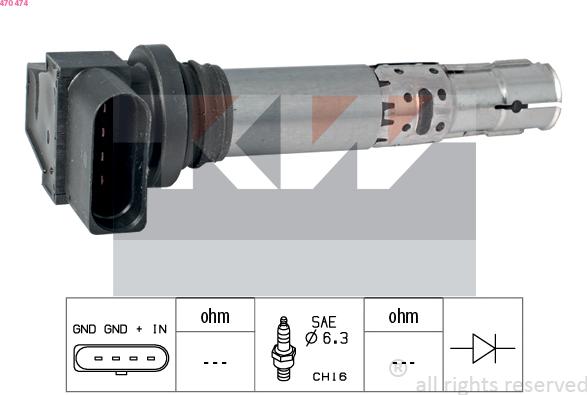 KW 470 474 - Bobina d'accensione autozon.pro