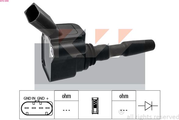 KW 470 599 - Bobina d'accensione autozon.pro