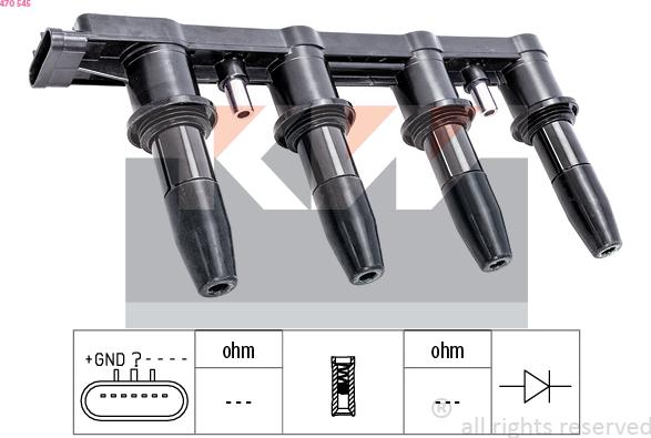 KW 470 545 - Bobina d'accensione autozon.pro