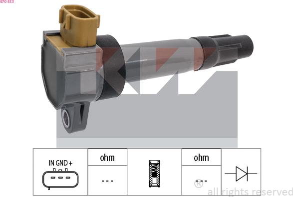 KW 470 553 - Bobina d'accensione autozon.pro