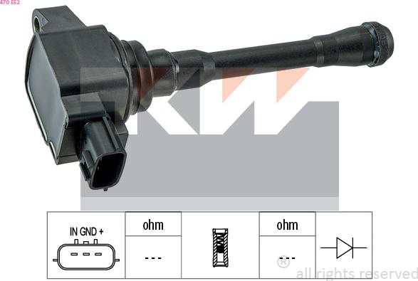 KW 470 552 - Bobina d'accensione autozon.pro