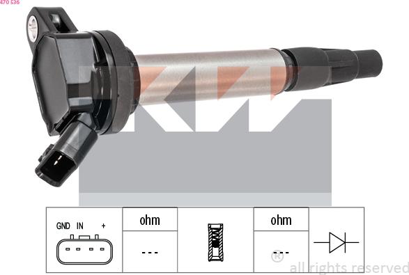 KW 470 536 - Bobina d'accensione autozon.pro