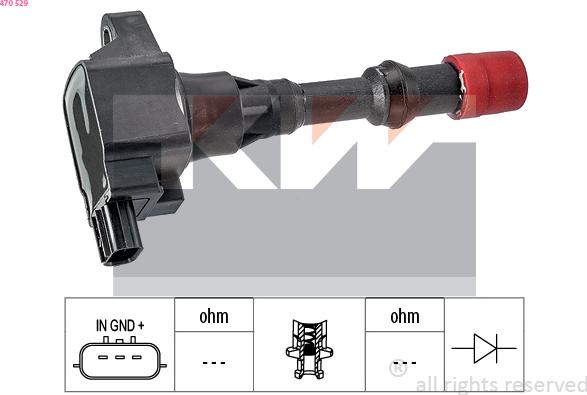 KW 470 529 - Bobina d'accensione autozon.pro