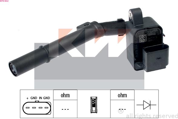 KW 470 652 - Bobina d'accensione autozon.pro