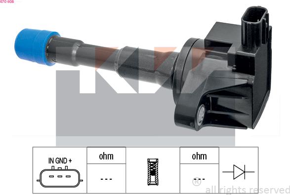 KW 470 608 - Bobina d'accensione autozon.pro