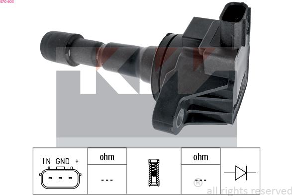 KW 470 603 - Bobina d'accensione autozon.pro