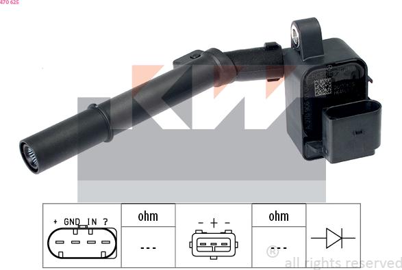 KW 470 625 - Bobina d'accensione autozon.pro