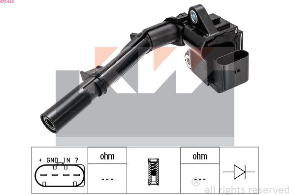 KW 470 626 - Bobina d'accensione autozon.pro