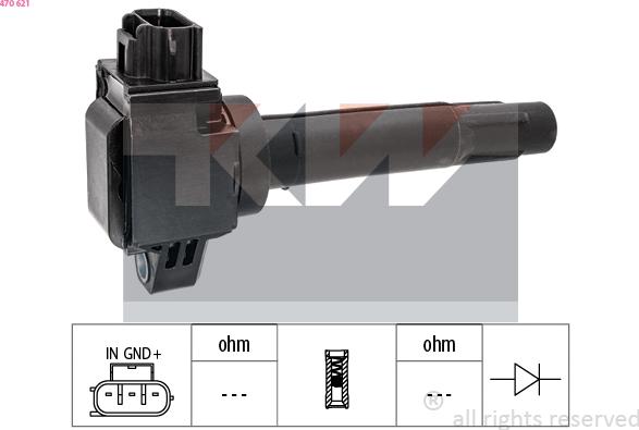 KW 470 621 - Bobina d'accensione autozon.pro