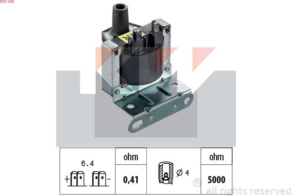 KW 470 140 - Bobina d'accensione autozon.pro