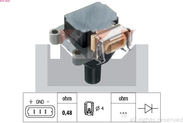 KW 470 162S - Bobina d'accensione autozon.pro