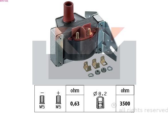 KW 470 132 - Bobina d'accensione autozon.pro